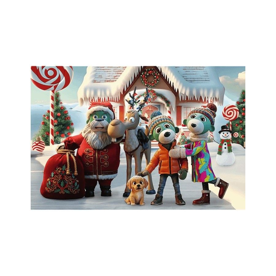 Trefl Puzzle 100el. Mikołaj i renifer na ratunek