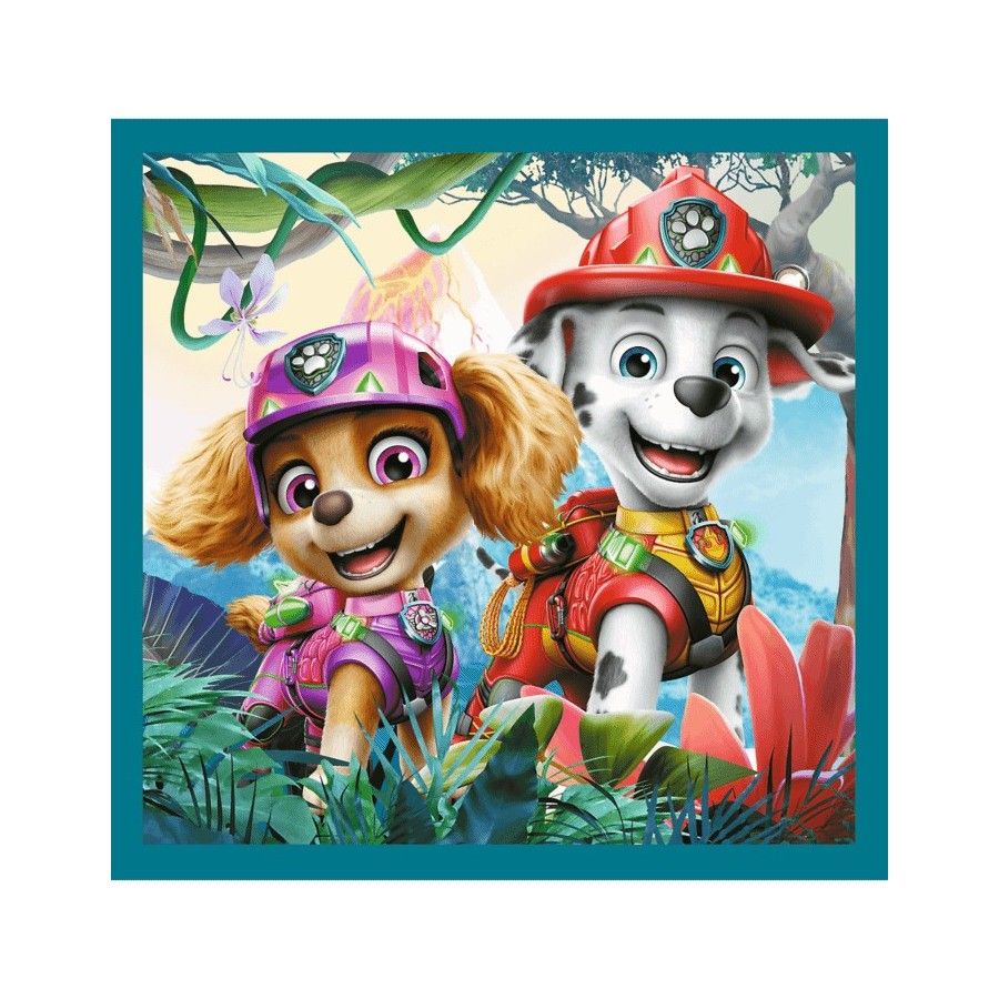 Trefl Puzzle 3w1 Paw Patrol i wyspa dinozaurów