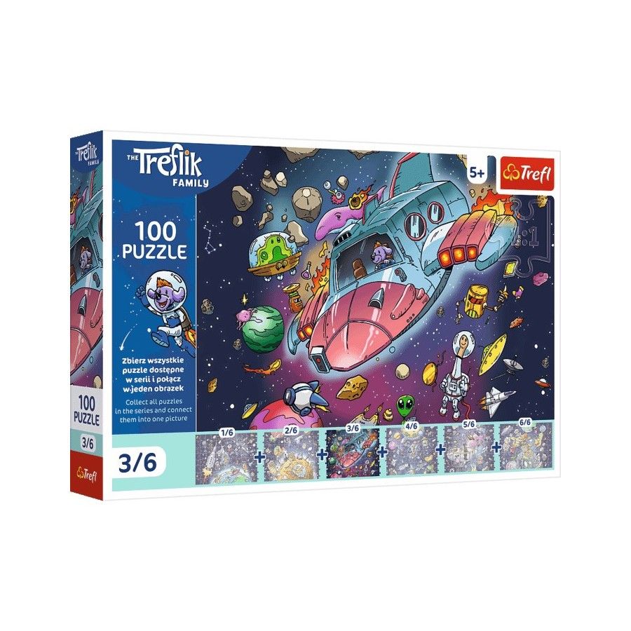 Trefl Puzzle 100el. Gonduś w rakiecie