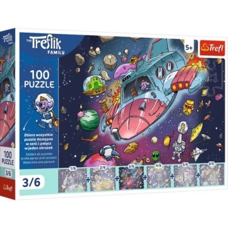Trefl Puzzle 100el. Gonduś w rakiecie