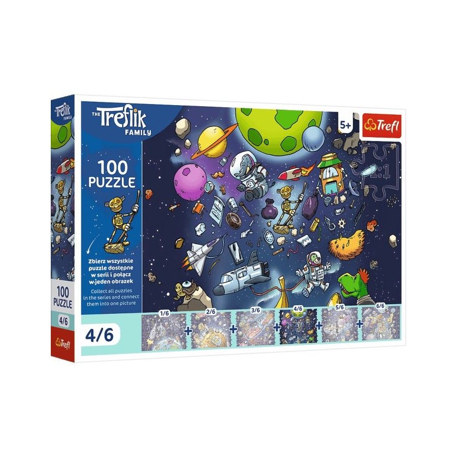 Trefl Puzzle 100el. Robobot w kosmosie
