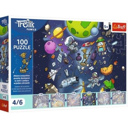 Trefl Puzzle 100el. Robobot w kosmosie