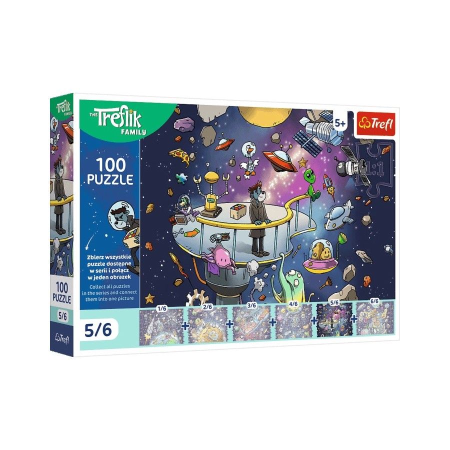 Trefl Puzzle 100el. Bert w kosmosie