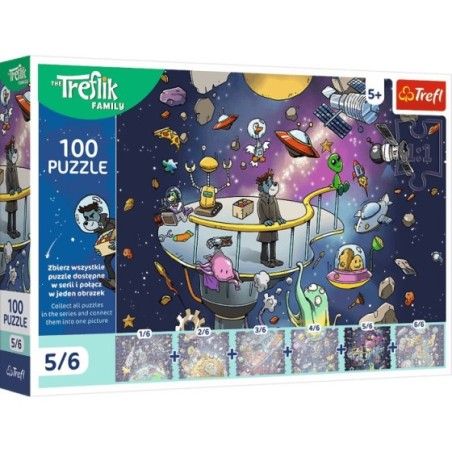 Trefl Puzzle 100el. Bert w kosmosie