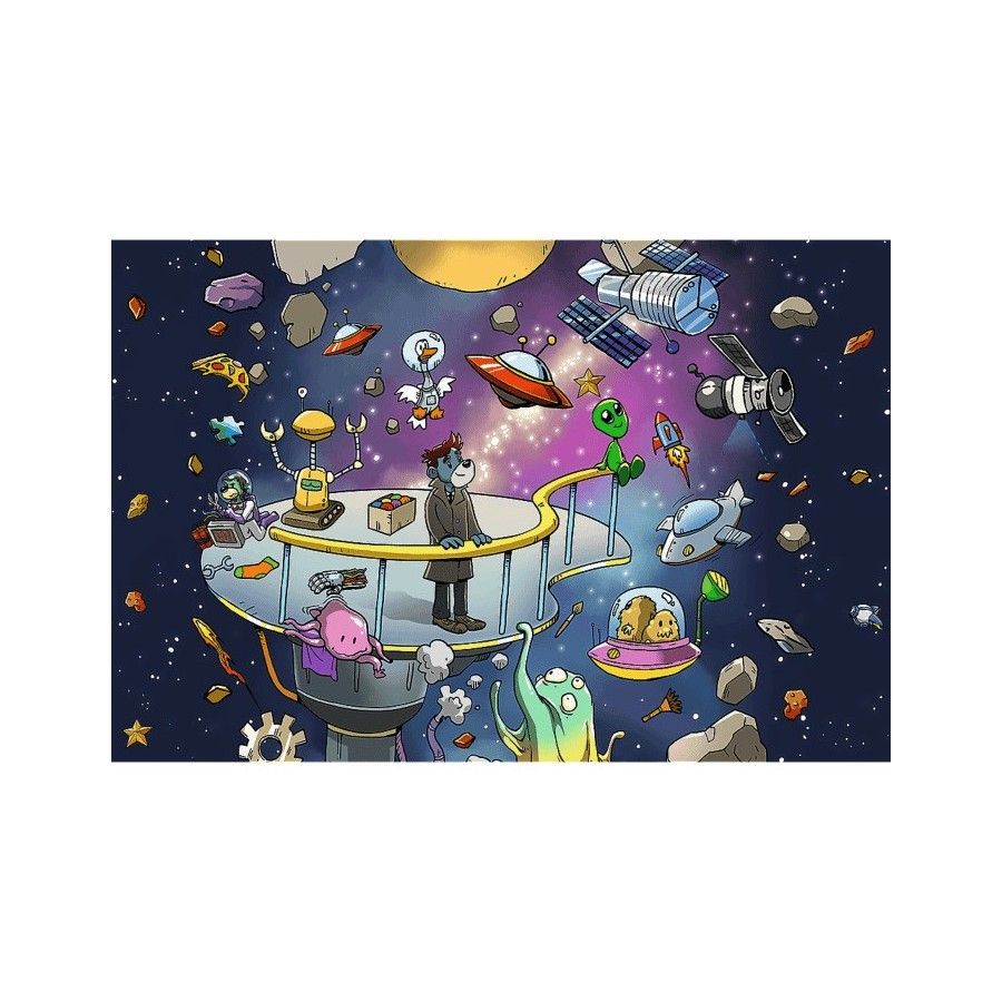 Trefl Puzzle 100el. Bert w kosmosie