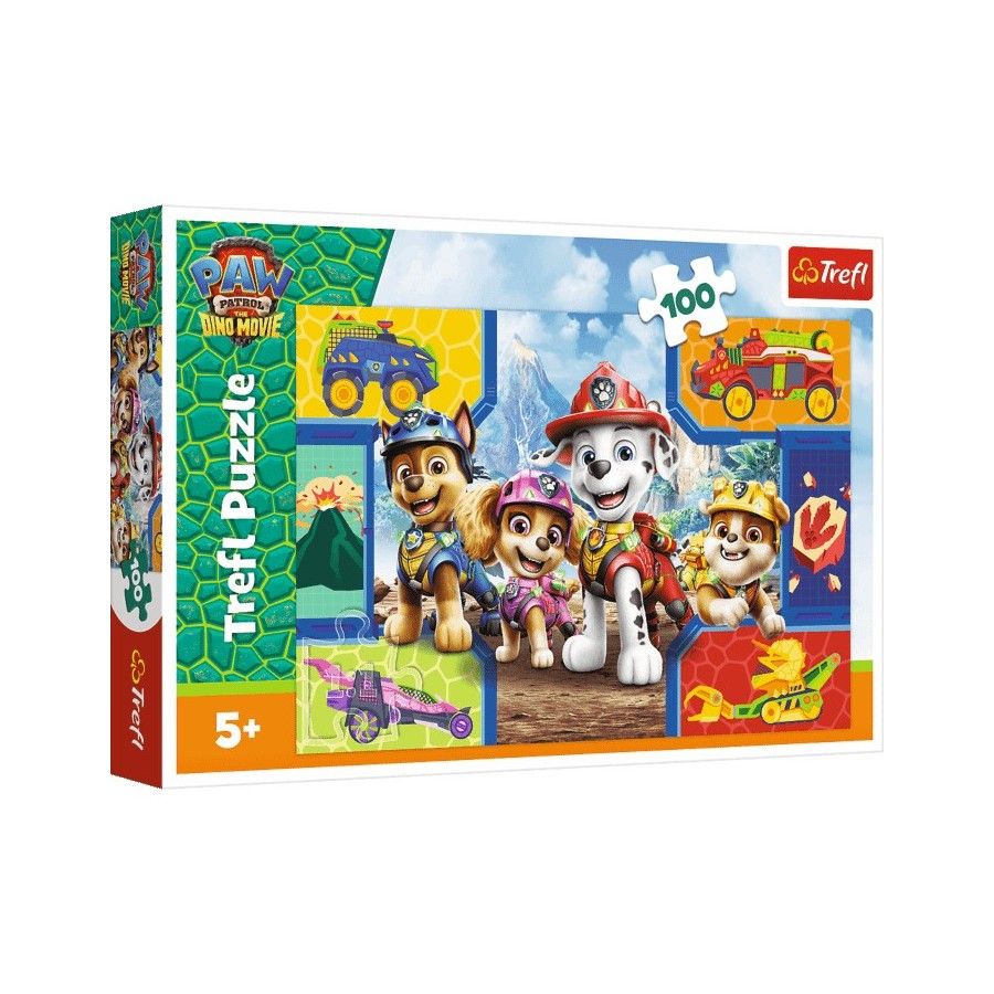 Trefl Puzzle 100el. Psiaki i dinozaury