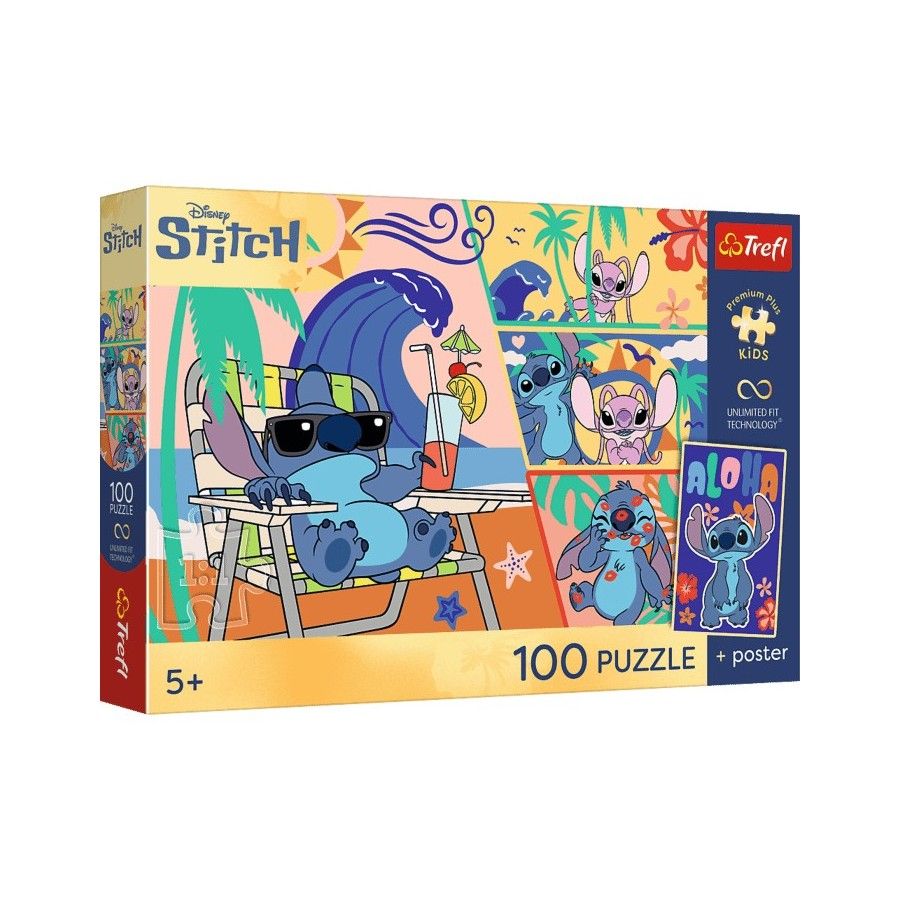 Trefl Puzzle 100el. Premium Plus Kids Plażowe dni