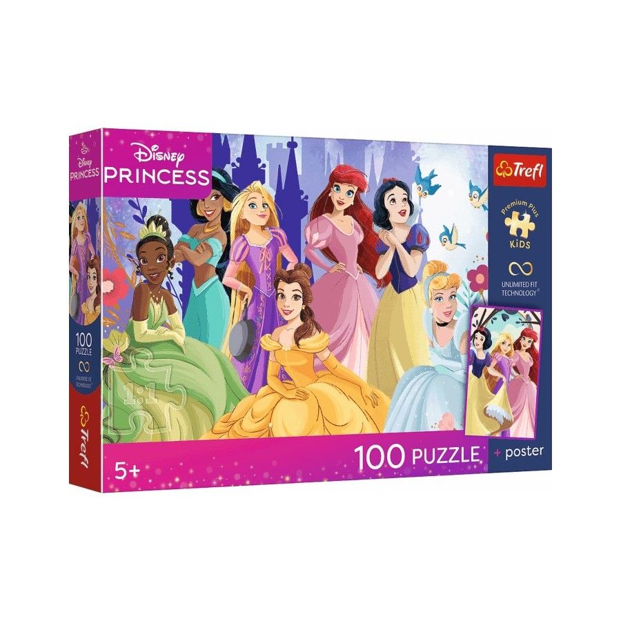 Trefl Puzzle 100el. Premium Plus Kids Relaks z księżniczkami