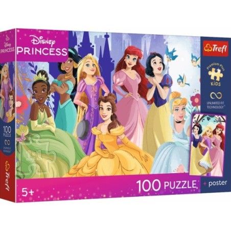 Trefl Puzzle 100el. Premium Plus Kids Relaks z księżniczkami