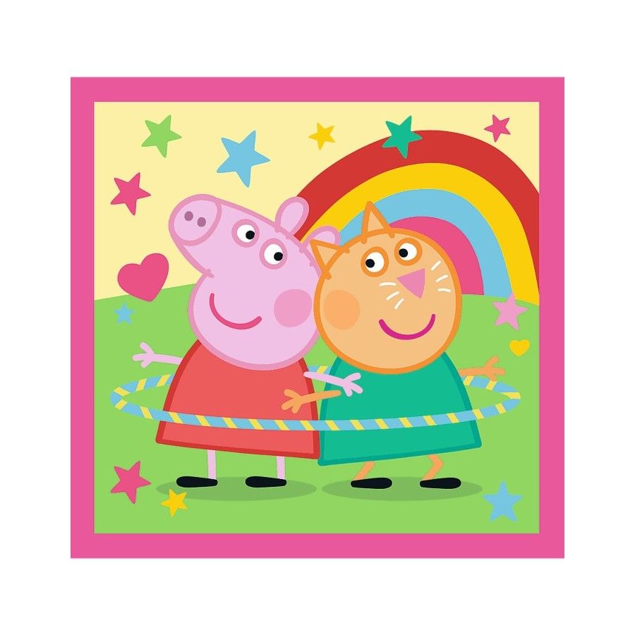 Trefl Puzzle 3w1 Peppa i przyjaciele