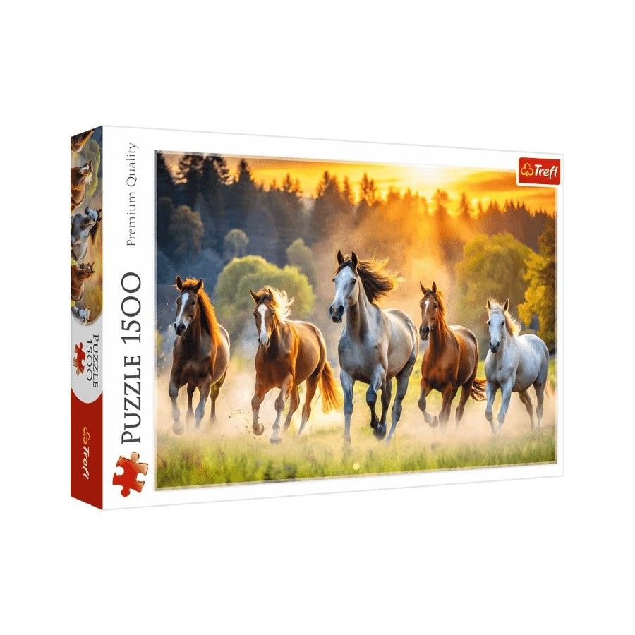 Trefl Puzzle 1500el. Dzikie konie