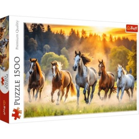 Trefl Puzzle 1500el. Dzikie konie