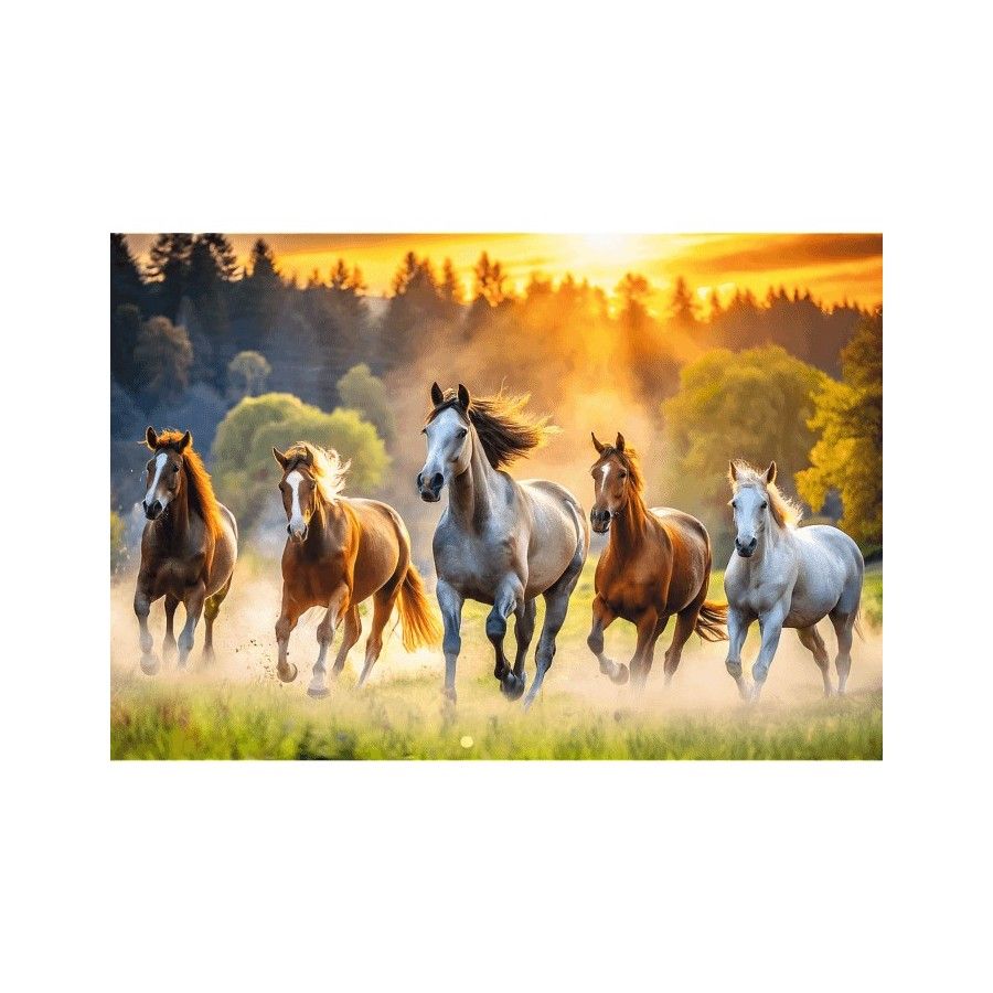 Trefl Puzzle 1500el. Dzikie konie