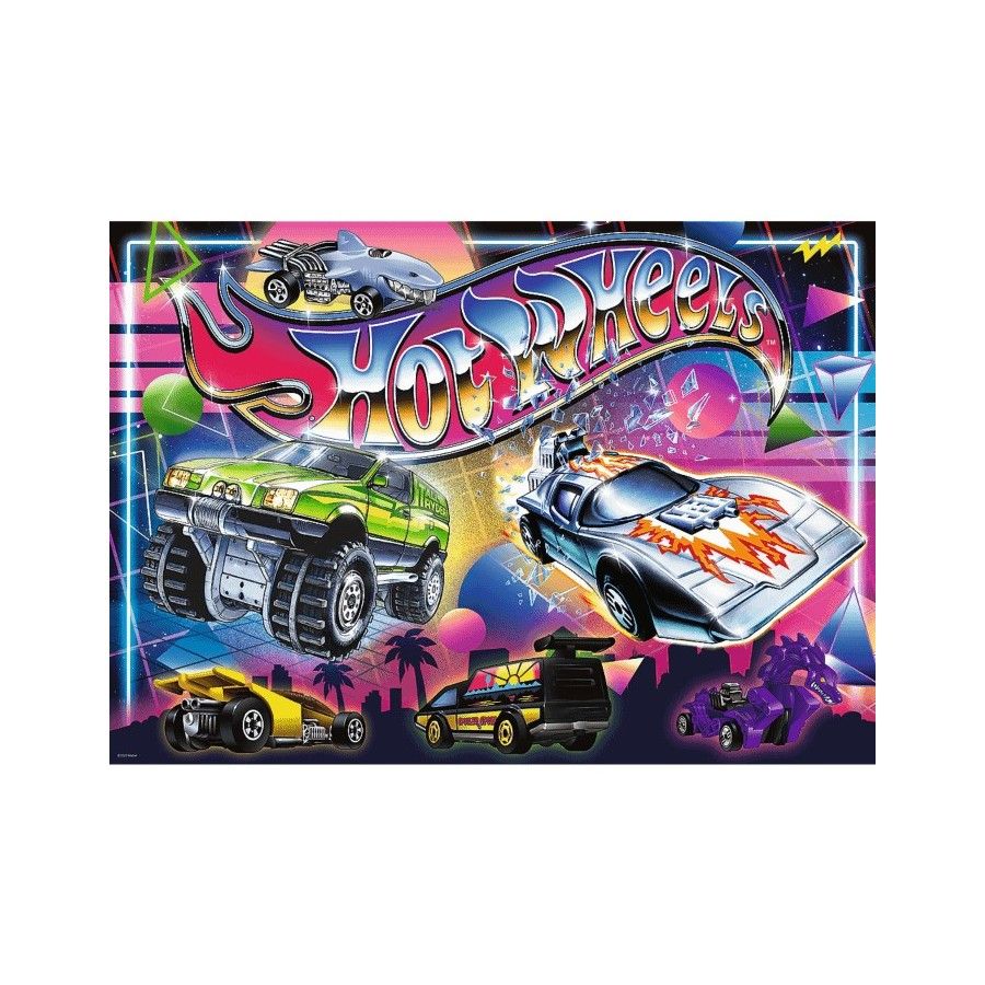 Trefl Puzzle 500el. Hot Wheels Lata 80-te