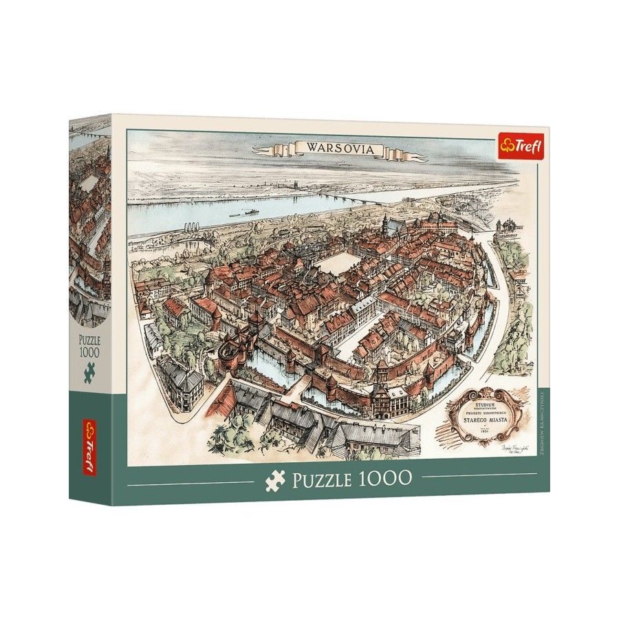 Trefl Puzzle 1000el. Projekt Rekonstrukcji Starego Miasta, 1951