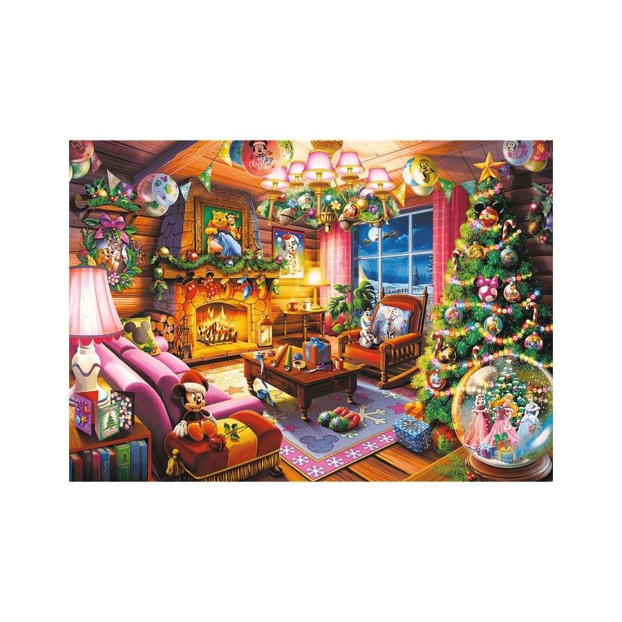 Trefl Puzzle 1000el. Trefl Premium Plus Świąteczna chatka Disney