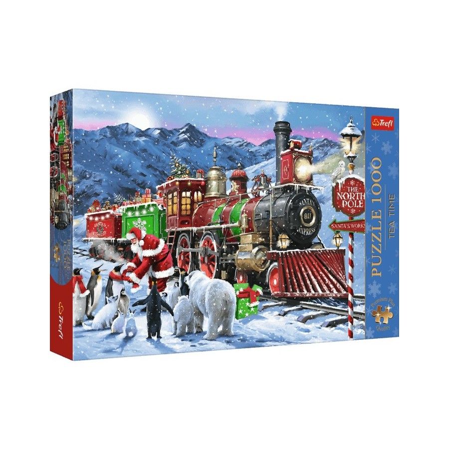 Trefl Puzzle 1000el. XMAS Premium Plus Świąteczny pociąg