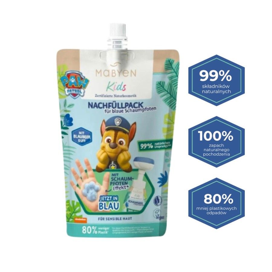 Mabyen PSI PATROL Zapas do mydełka w płynie - Jagoda 250 ml