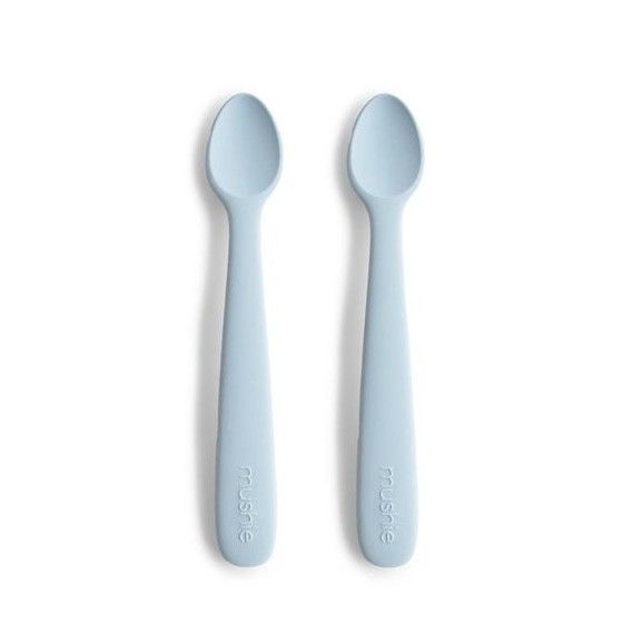 Mushie Łyżeczki do Karmienia Niemowląt 2-pak Powder Blue