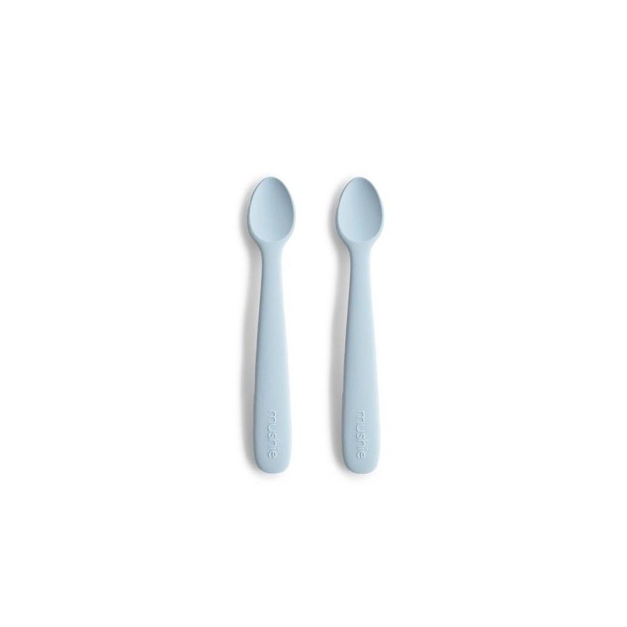 Mushie Łyżeczki do Karmienia Niemowląt 2-pak Powder Blue