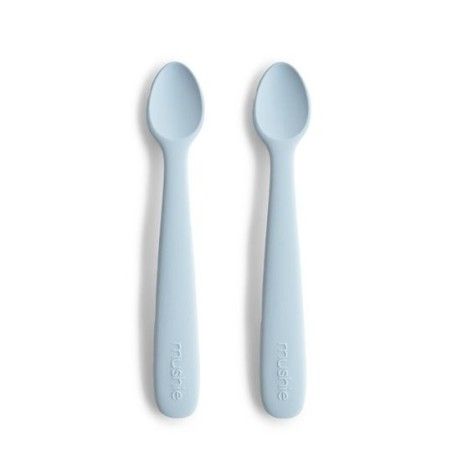 Mushie Łyżeczki do Karmienia Niemowląt 2-pak Powder Blue