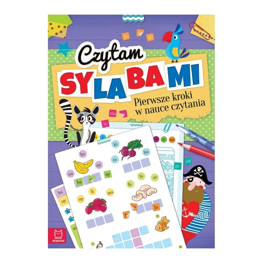 Aksjomat Czytam sylabami. Pierwsze kroki w nauce czytania - z naklejkami. Wydanie IV