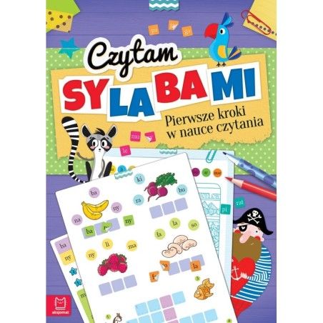 Aksjomat Czytam sylabami. Pierwsze kroki w nauce czytania - z naklejkami. Wydanie IV