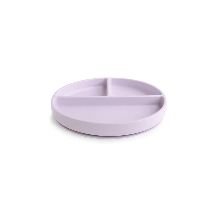 Mushie Silikonowy Talerzyk Dzielony dla Dziecka Soft Lilac