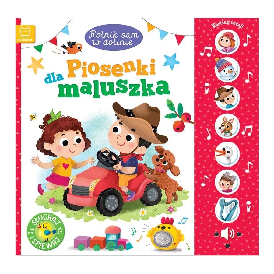 Aksjomats Rolnik sam w dolinie. Piosenki dla maluszka. Słuchaj i śpiewaj!