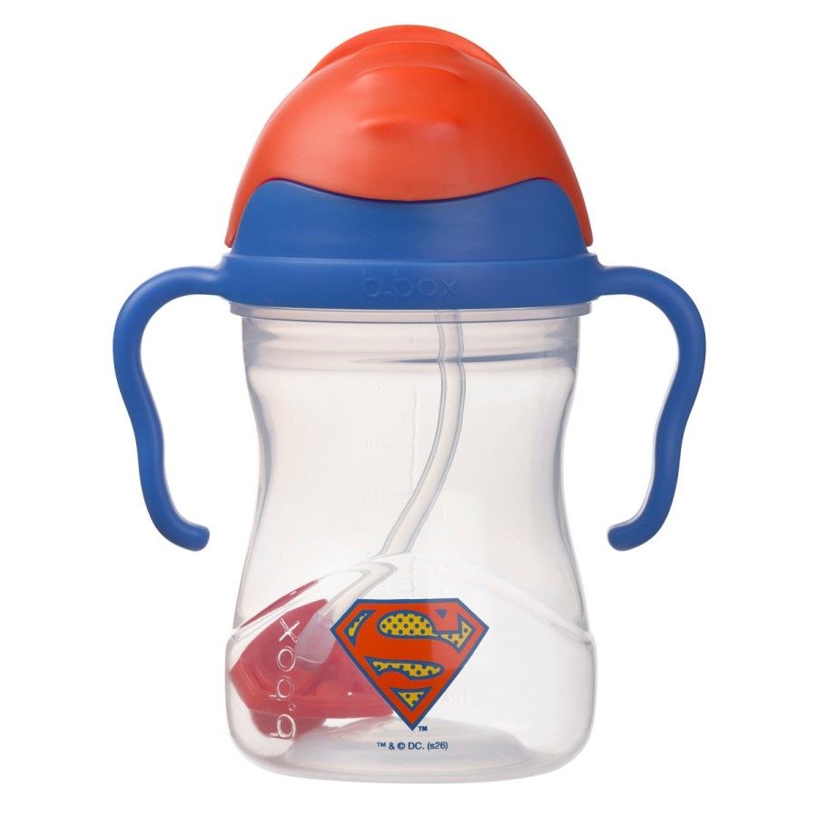 b.box bidon dla dzieci - kubek niekapek ze słomką 240 ml Superman