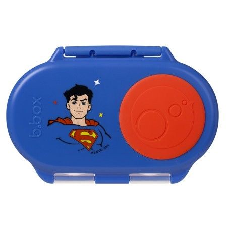b.box Snackbox szczelny pojemnik na jedzenie i przekąski dla dzieci Superman