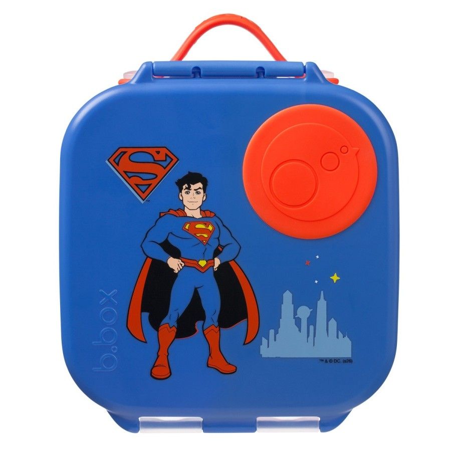 b.box lunchbox dla dzieci do szkoły - szczelna mini śniadaniówka z przegródkami Superman