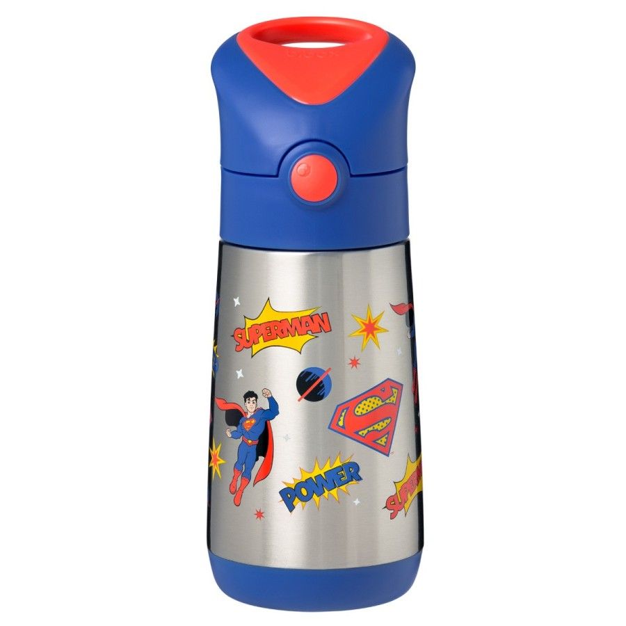 b.box butelka termiczna - bidon dla dzieci ze słomką 350 ml Superman