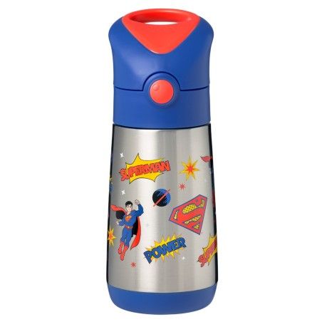 b.box butelka termiczna - bidon dla dzieci ze słomką 350 ml Superman