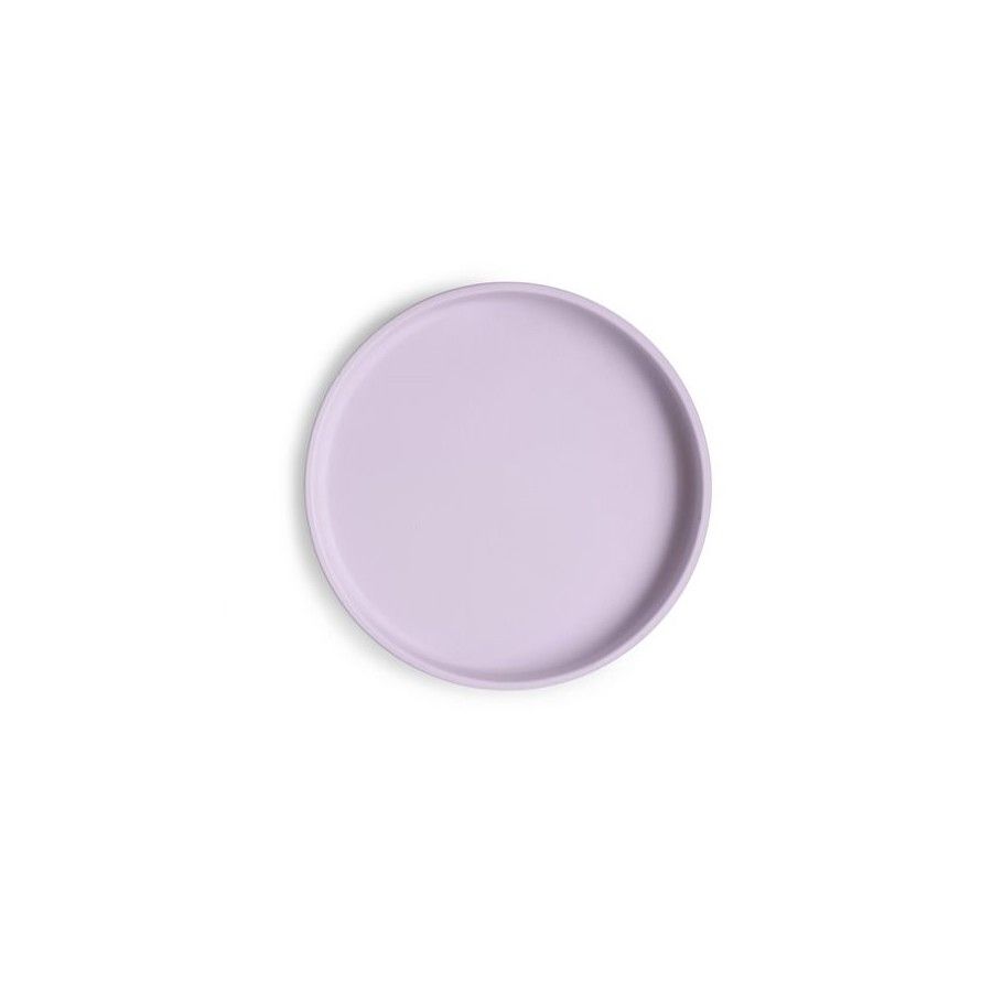 Mushie Silikonowy Talerzyk dla Dziecka z Przyssawką Soft Lilac