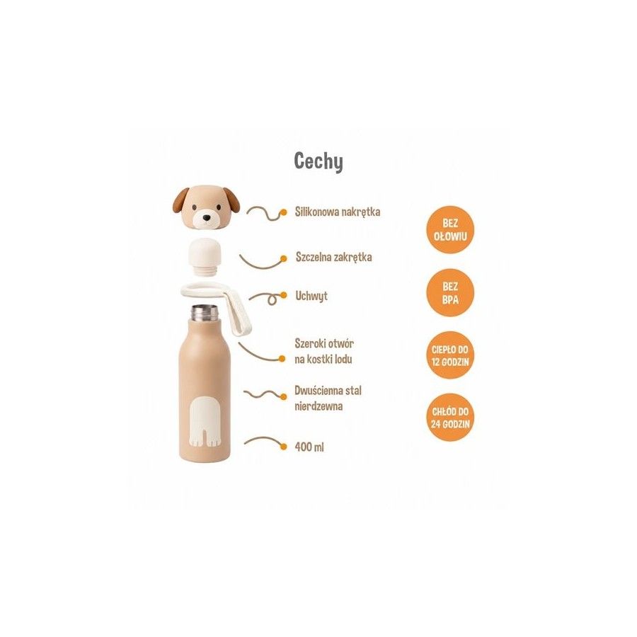 Zazu Fun Butelka termiczna Pies 400 ml