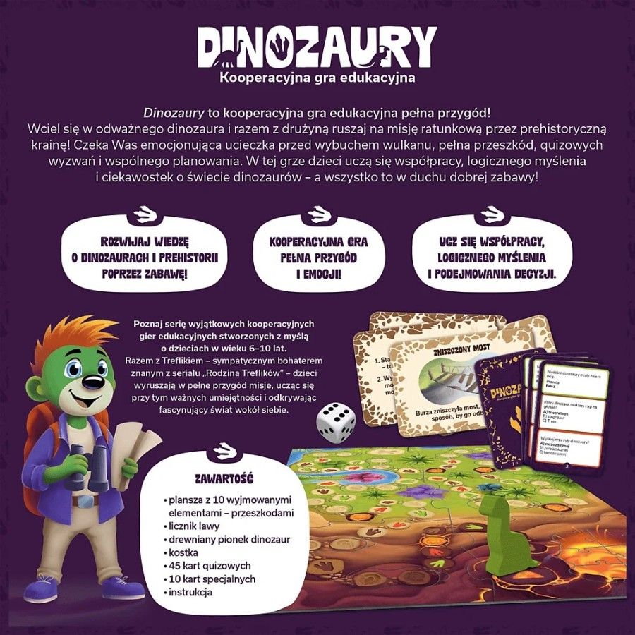 Trefl Gra edukacyjna Dinozaury, Rodzina Treflików