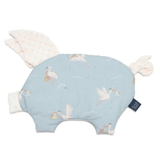 La Millou Poduszka Sleepy Pig Minky BEBE MIGNON BLUE