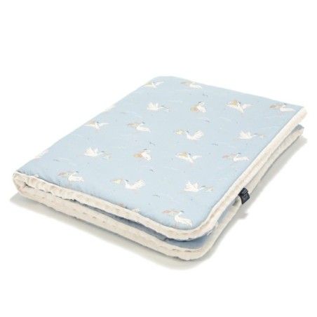 La Millou Ciepły Koc Minky L BEBE MIGNON BLUE