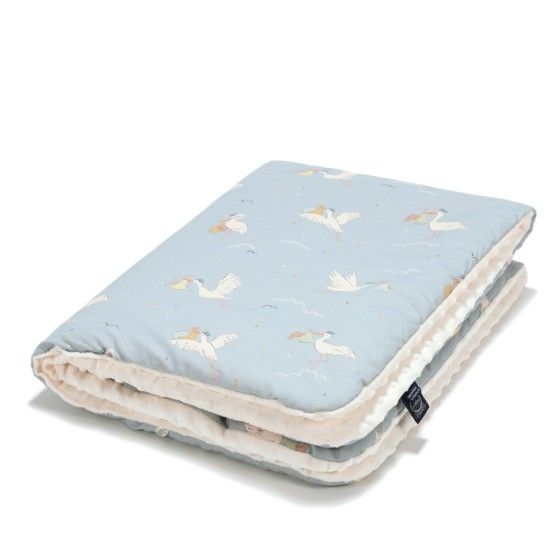 La Millou Ciepły Koc Minky M BEBE MIGNON BLUE