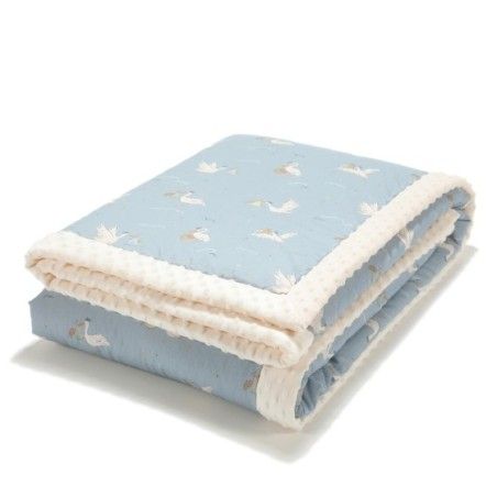 La Millou Ciepły Koc Minky XL BEBE MIGNON BLUE