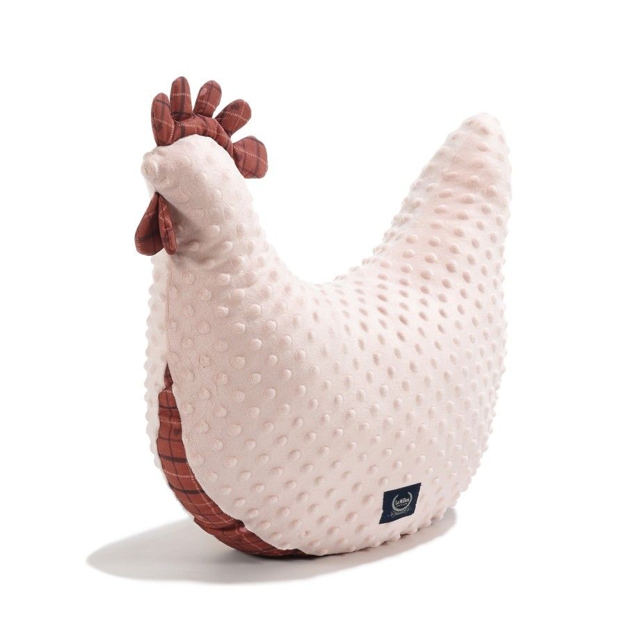 La Millou Poduszka Kura Babci Dany Minky MOO MEADOW PLAID