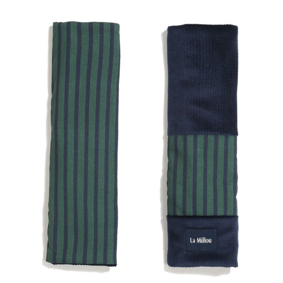 La Millou Ochraniacz na pasy Bawełna Velvet STRIPES GREEN