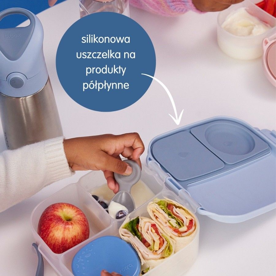 b.box Zestaw Sportowa butelka tritanowa 450 ml + Mini Lunchbox, Lilac Pop, b.box