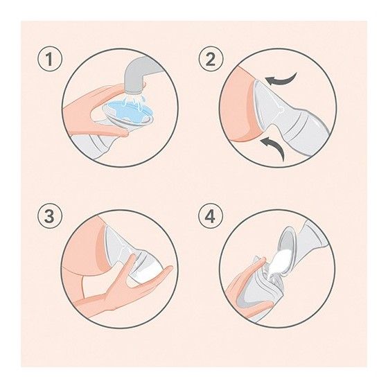 Babyono Silikonowy kolektor pokarmu