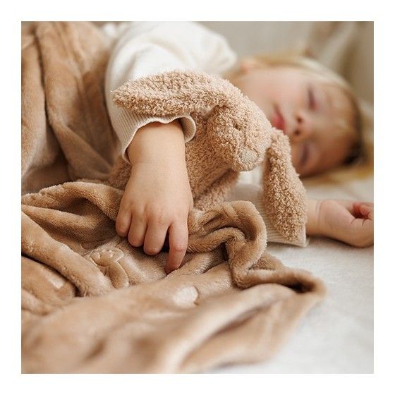 Babyono Kocyk z przytulanką beżowy