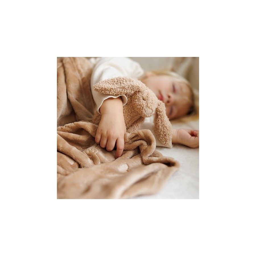 Babyono Kocyk z przytulanką beżowy