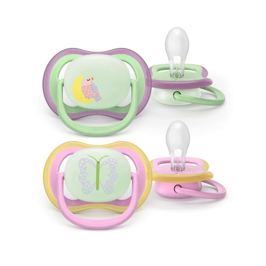 PHILIPS AVENT Smoczek uspokajający AIR NIGHTTIME GIRL 6-18M