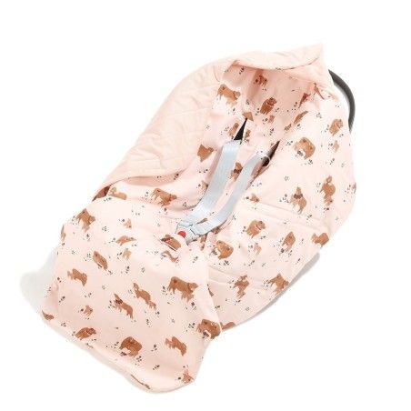 La Millou Kocyk do fotelika samochodowego Bawełna Velvet Multi M MOO MEADOW