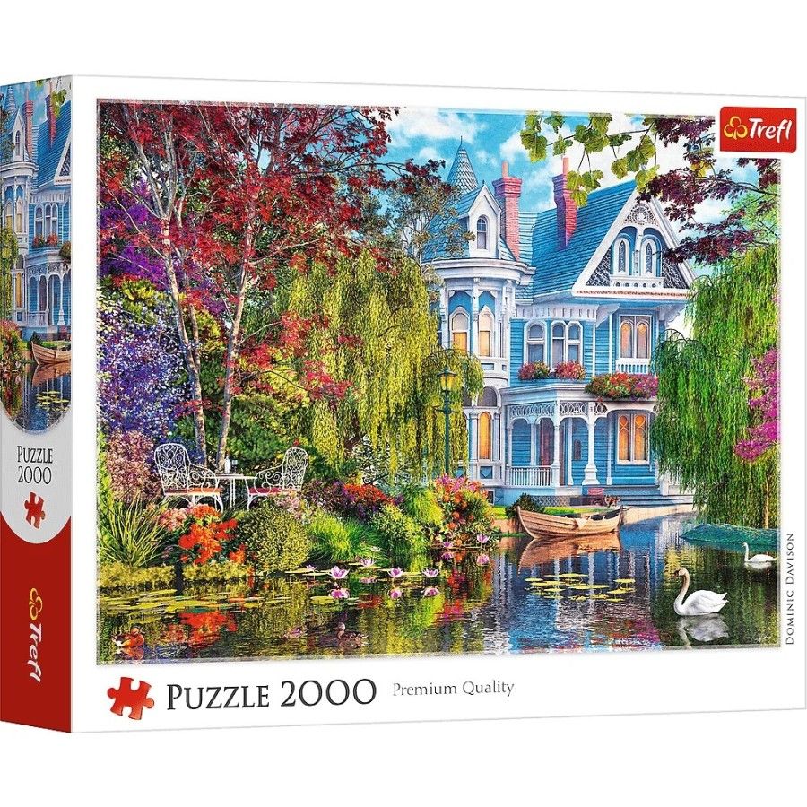 Trefl Puzzle 2000 el. Dom nad jeziorem